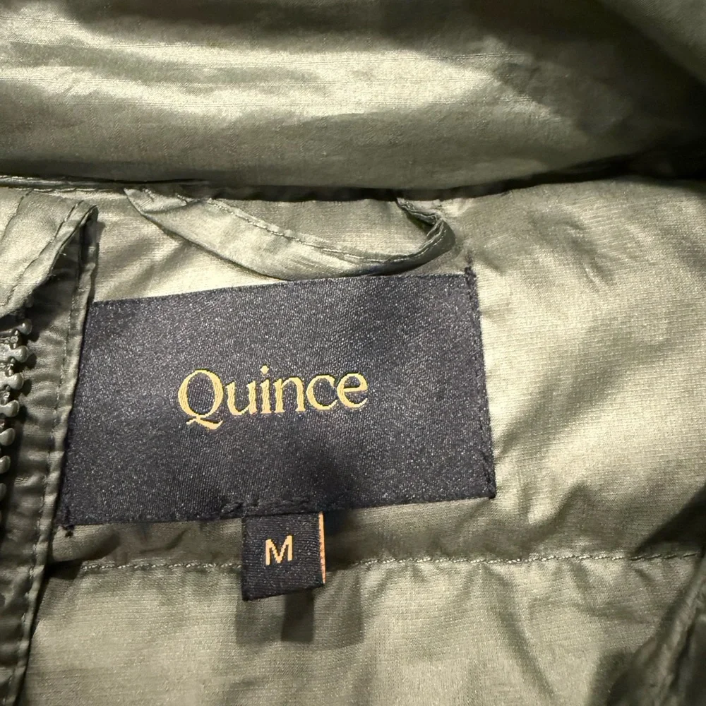 Quince Women's Lightweight Packable Down Puffer Jacket Loden Sz M - Picture 8 of 9